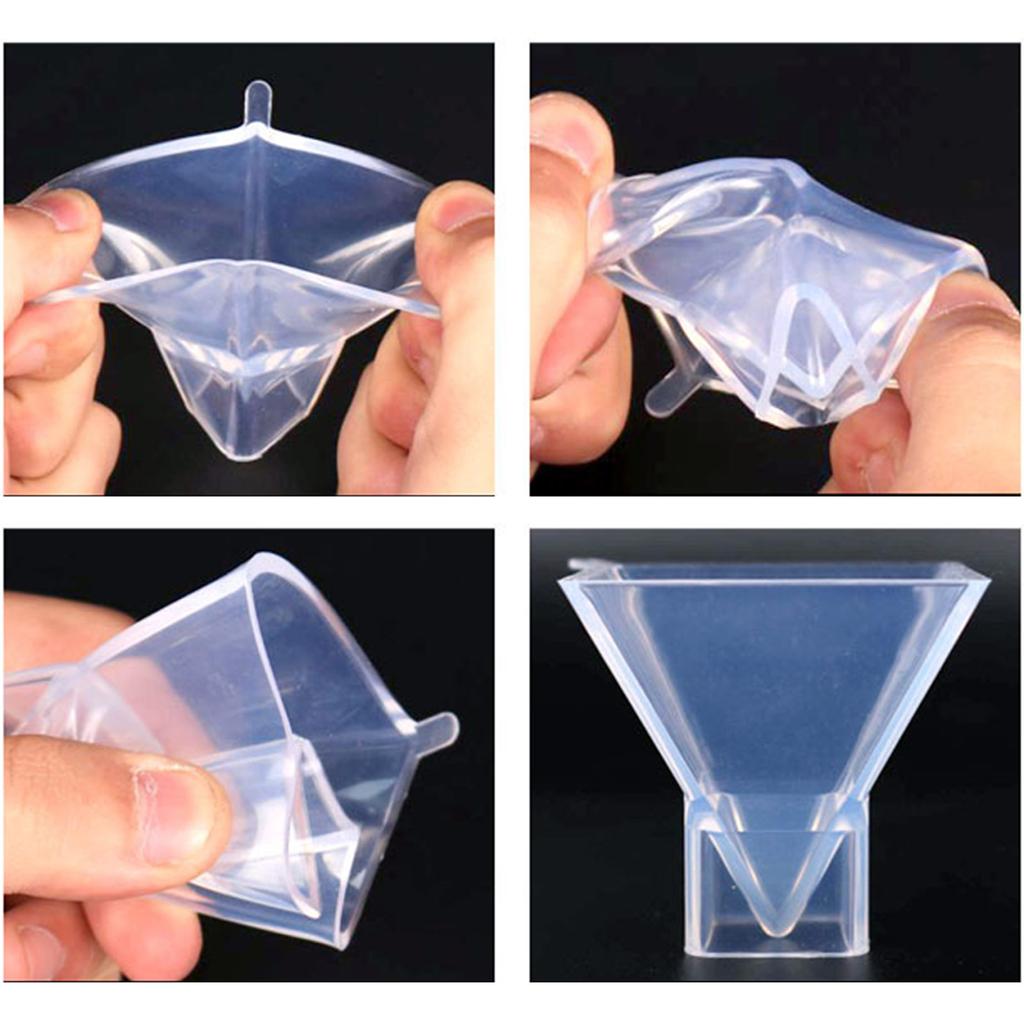3D Pyramid Crafts Silicone Mold Suitable for Epoxy Resin Diy Craft Dried Flower Ornament Jewelry Making Home Decoration