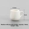 1pc Single Unit Ceramics Creamer Container White Color Ceramics Cup Pitcher  Tableware Use