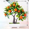 Artificial Plants Bonsai Orange Fruit Tree Potted Wedding Banquet Decor Party Hotel Flower Ornament Home Living Room Decorations