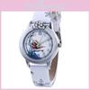 Cute Frozen Cartoon Quartz Watch For Boys And Girls With Colorful Pu Leather Strap And Life Waterproof Feature