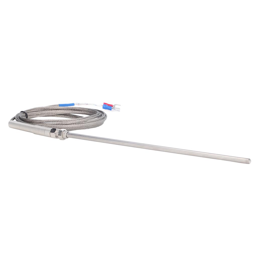 K Type Thermocouple Stainless Steel Thermocouples Probe for Temperature Measurement 200mm 3 Meters