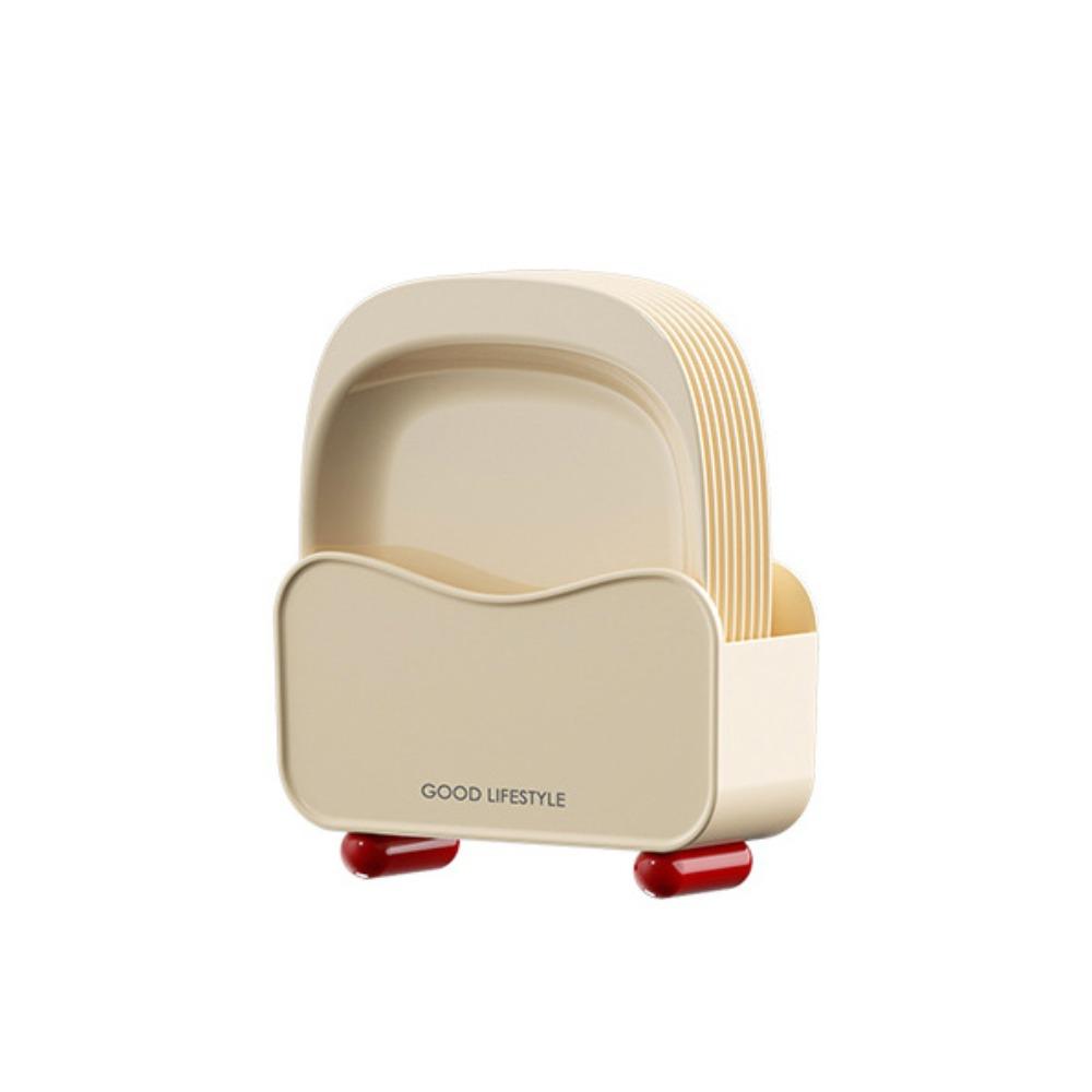 Anti-drop Trash Tray Square Shape Garbage Plate Meal Plate Snack Plate  Camping
