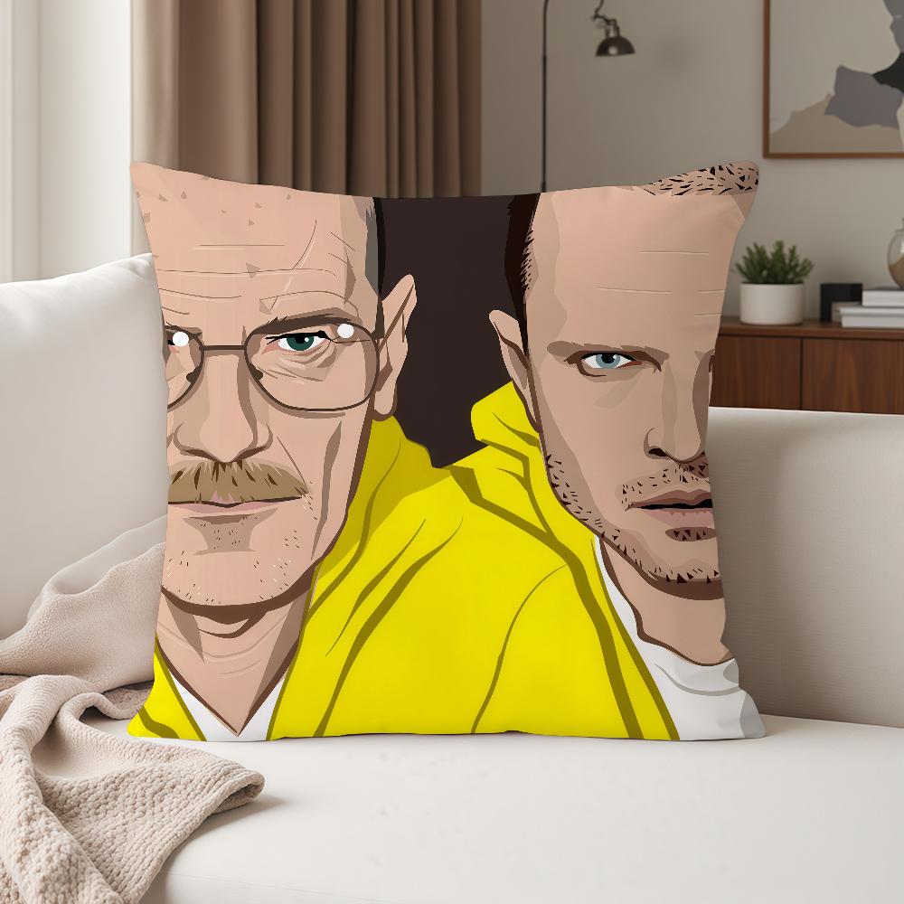 TV Series Breaking Bbad Self Adhesive Pillow Case Suitable For Bedrooms Living Rooms Cars Home Decoration