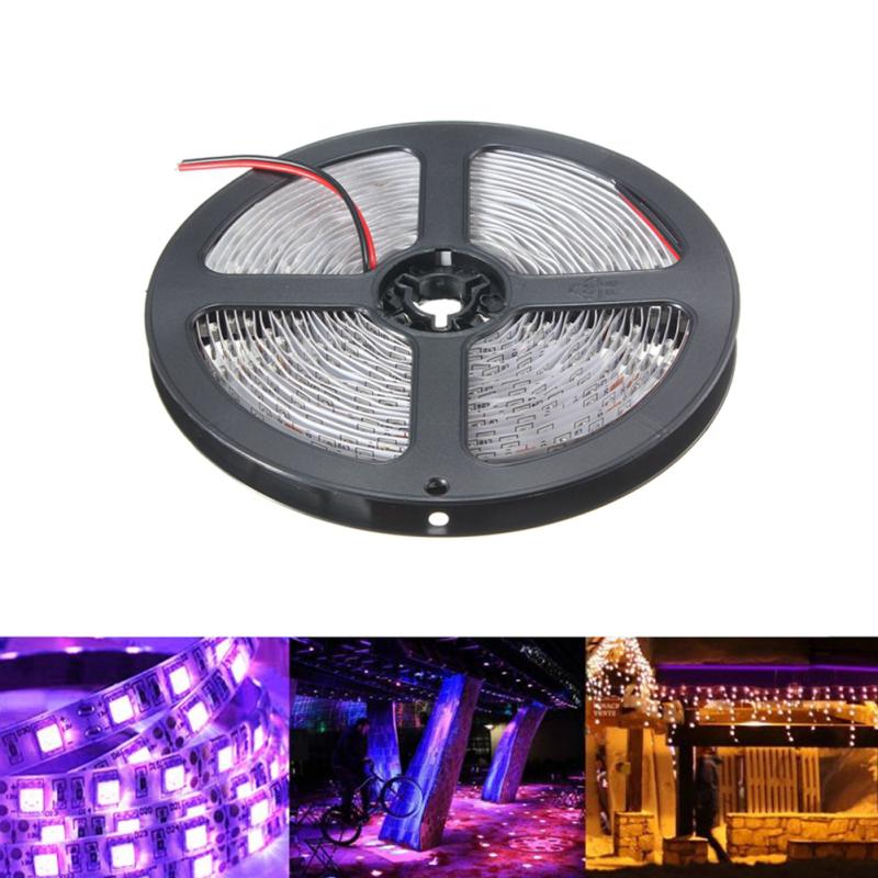 12V 5M УФ-полоса с регулируемой яркостью для обнаружения денег, стерилизации 390-400 нм