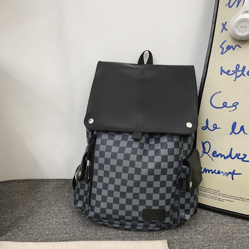 Tooling Style Backpack Male High School College Student Schoolbag Female Junior High School Student Large Capacity Soft Travel Computer Backpack Trend