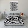 Zebra Stripe Print Bedding Set Bedding set (1 duvet cover, 2 pillowcases, duvet not included)