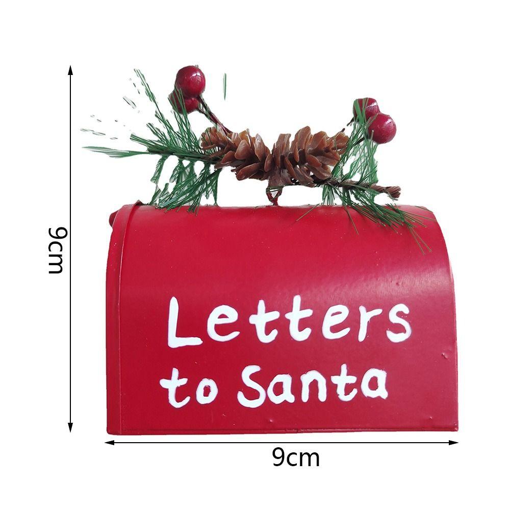 Tree Pendant DIY Letters Hanging Ornaments Christmas Mail Box Christmas Decoration Home Decoration