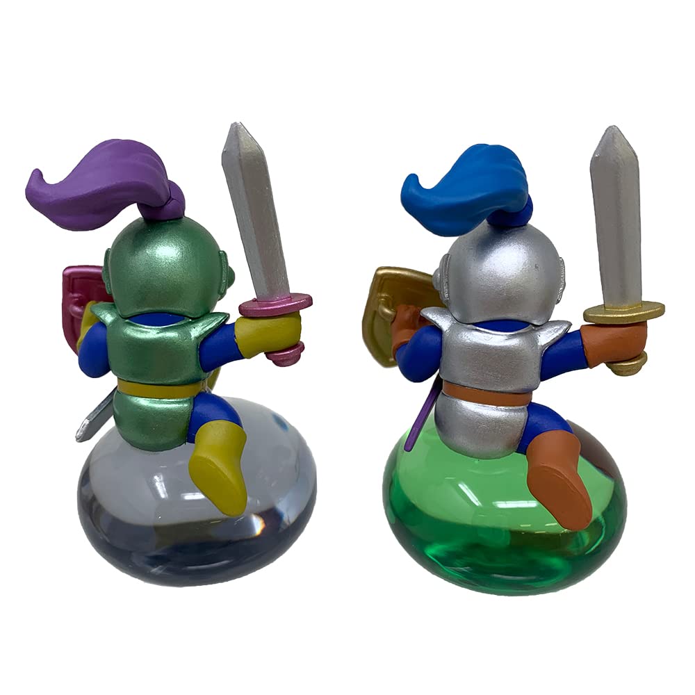 DRAGON QUEST AM Big Clear Figure Slime Knight Metal Rider Set of 2 Official Merchandise & - (Approx. 10cm)
