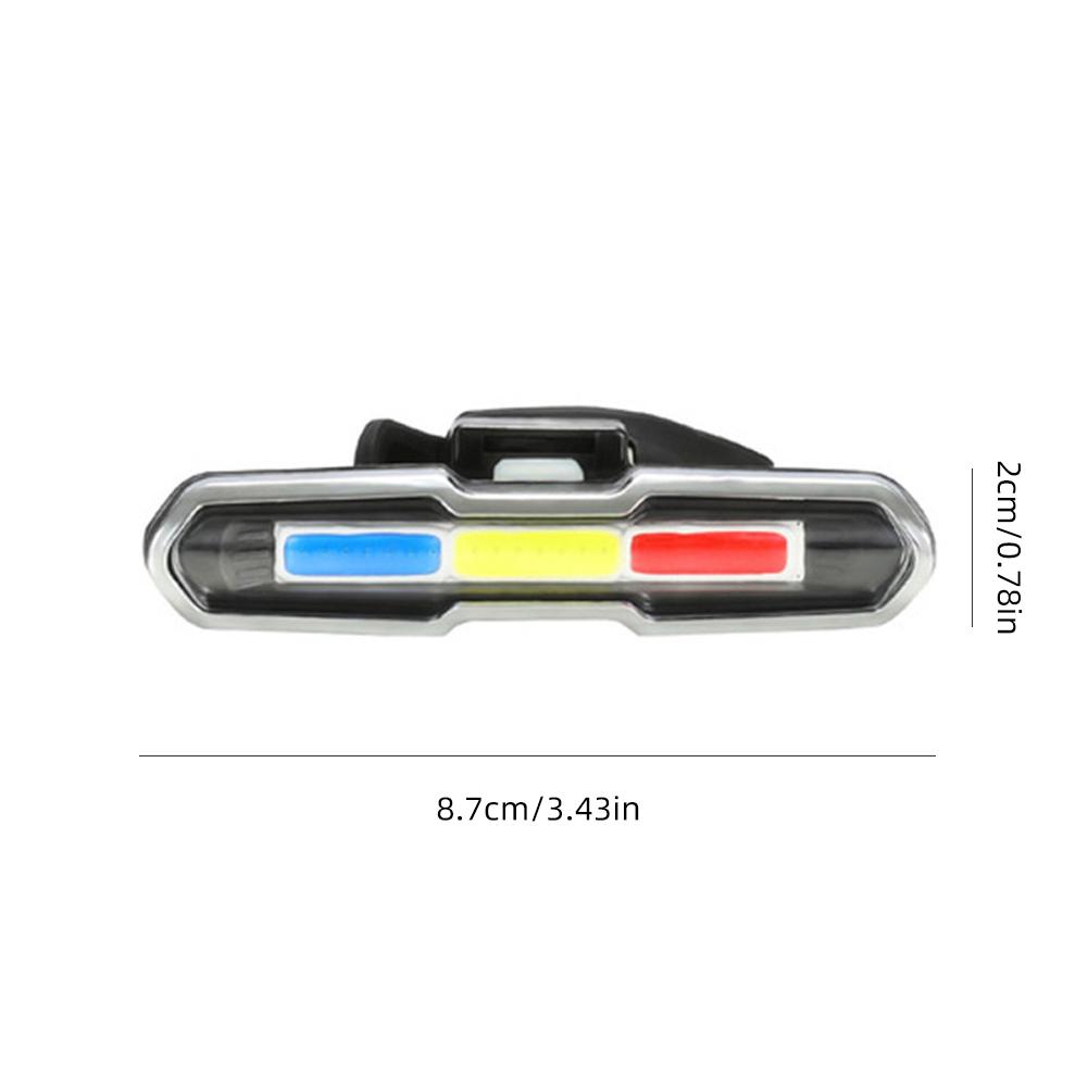 Велосипедный задний фонарь COB USB перезаряжаемый велосипедный фонарь водонепроницаемый MTB велосипед предупреждающие задние фонари для бега езды на велосипеде