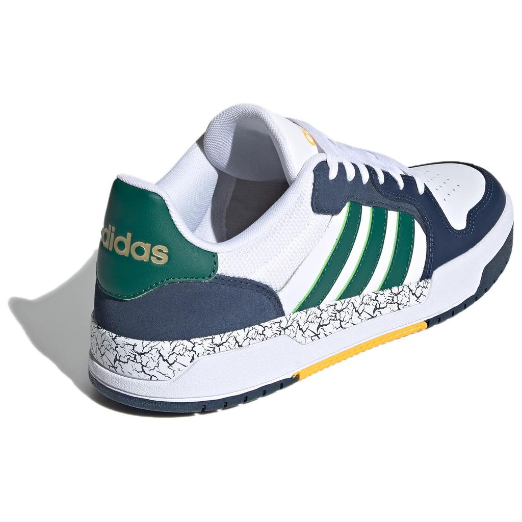 adidas Neo Entrap Ретро Удобные Прочные Легкие Низкие Кеды для Скейтбординга Унисекс Кеды для Скейтбординга Белый Зеленый Синий JQ5047