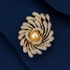 Senior Brooches Flower Leaf Brooch Pins for Women Suit Pendant  Fashion Brooches Jewelry