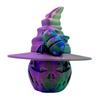 Holiday Pumpkin Decoration Colorful Halloween Pumpkin Figurine with Bat Witch Hat 3d Printed Fidget Toy for Home Office Decor