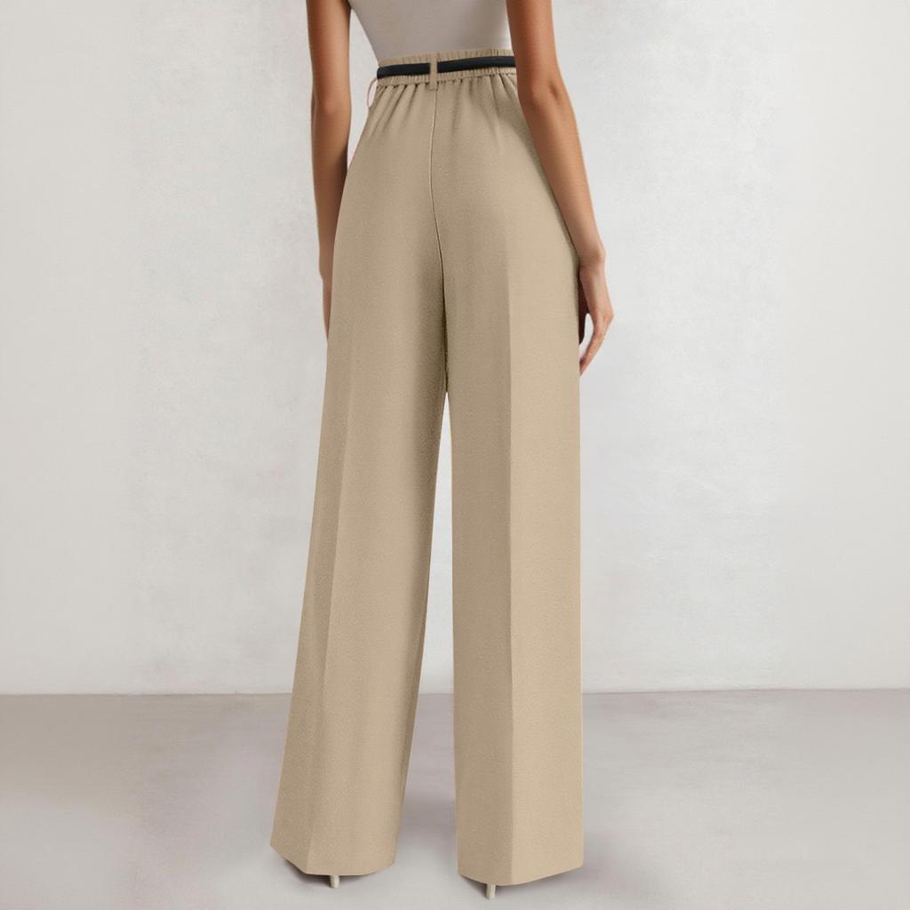 Women's Wide-leg Pants, Business Casual Flowing Wide-leg Pants, High-waisted Casual Pants