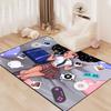 Black Girl Area Rug for Bedroom African American Girls And Boys Floor Rugs for Living Room Playroom Cartoon Art Home Decor Soft Large Carpet