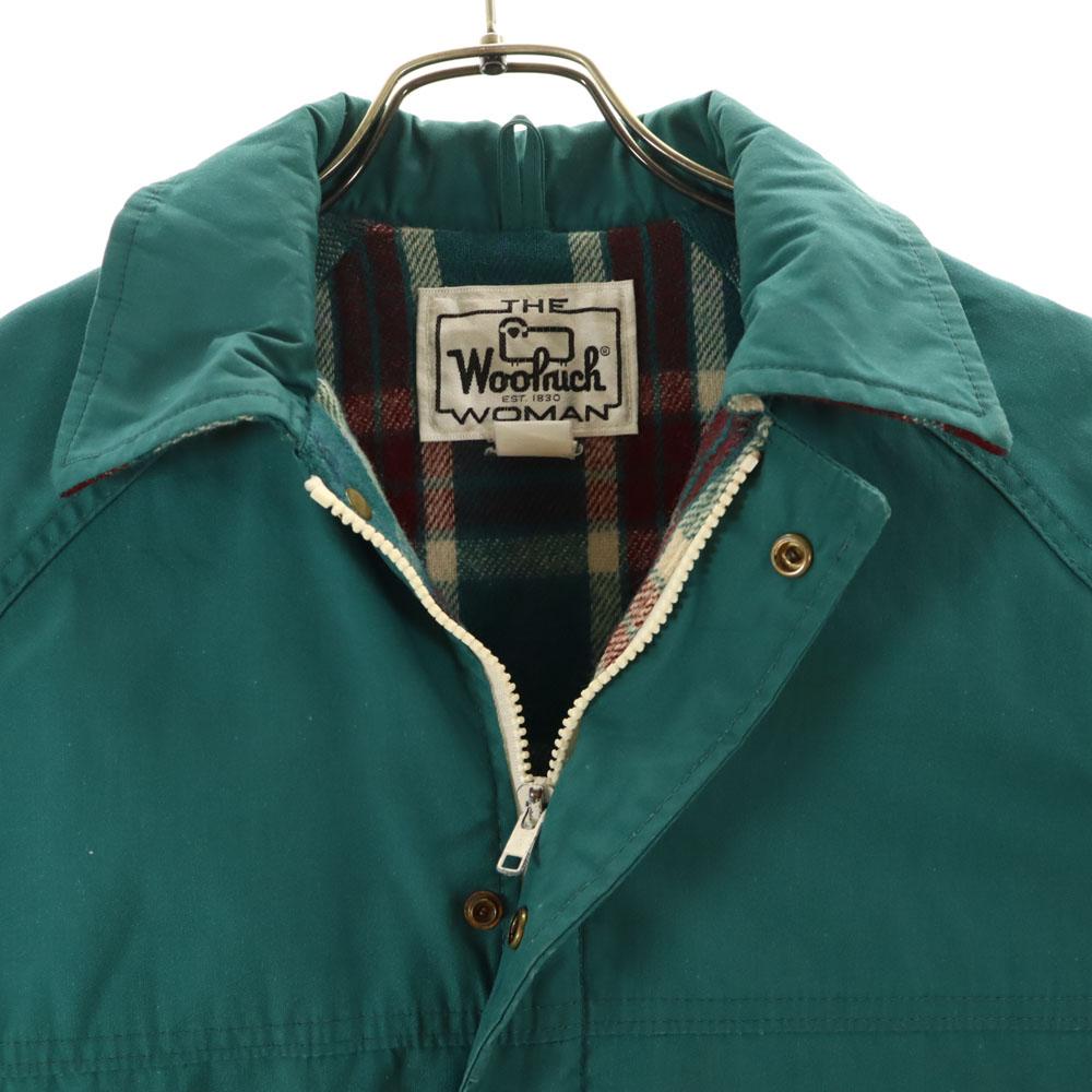 Woolrich Винтажная куртка Mountain 70-х годов с белым лейблом зеленая Дефицит питания Женская Б/у
