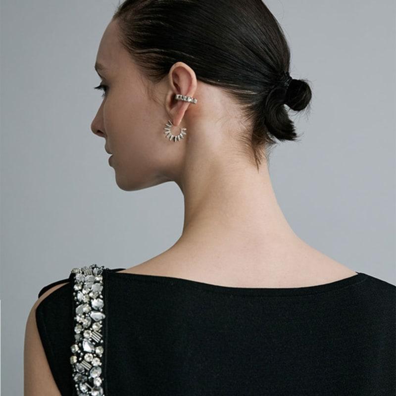 Mare di mari Cogwheel Earrings Silver