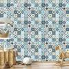 Mediterranean Turquoise Mosaic Wallpaper for Living Room and Bedroom 50x1000