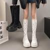 Fashion 2025 New Women's Boots Summer Mesh Breathable Knee-high Boot Designer Women Boots Outdoor Non Slip Platform Boots Botas De Mujer