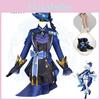 Genshin Impact Focalors Cospaly Costume Adult Party Dressing Anime Show Clothing