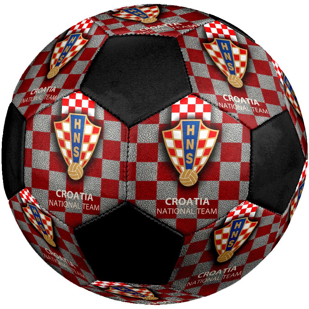 Croatia football Size 5 Soccer Ball, Machine-Stitched PVC, Durable & High Bounce, All Ages Fit, fan merchandise, matches & outdoor use.