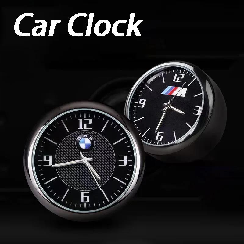 Для BMW M2 M3 M4 M5 M6 E46 E90 E60 F10 F30 E39 E36 F20 E87 E88 X3 Автомобильная центральная консоль Кондиционер Кварцевые светящиеся часы Часы nlbr76
