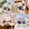 Adorable Plush Dog Toy With Scarf Charming Stuffed Animal For Kids Home Decor