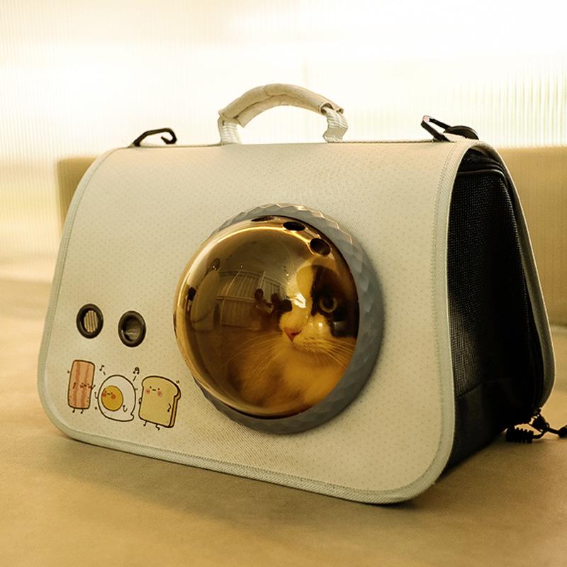 Портативный рюкзак для кошек с прозрачным куполом для путешествий