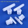 10Pcs G1/8"~3/4" Male Thread Tee Connector 4~20mm 3-Ways Connectors Aquarium Tank Hose Pagoda Joints Air Pump Adapter Garden Water Pipe Joint