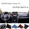 For 2018-2022 Subaru Forester Impreza XV Dashmat Dash Mat Dashboard Cover Instrument Panel Sunscreen Pad Ornaments
