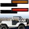 4Pcs Amber/Red LED Side Marker Lights for J'eep Cherokee SJ Wagoneer Grand Wagoneer J10 J20 Pickup CJ-5 CJ-6 CJ-7 Scrambler CJ-8 Indicator Turn