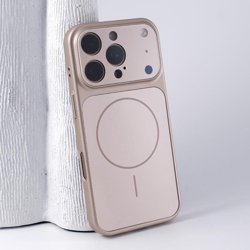 Plating Matte Glass Camera Protect Phone Case For For Iphone 17 16 15 14 13 Pro Max 17Pro 17 Air For Magsafe Magnetic Cover