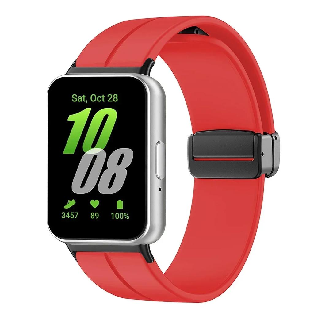 Silicone Strap For Samsung Galaxy Fit3 Watch Band Magnetic Buckle Wristband For Samsung Galaxy Fit 3 Bracelet Replacement Correa