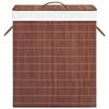 VidaXL Laundry Basket with 2 Sections Brown Bamboo 100 L 320748