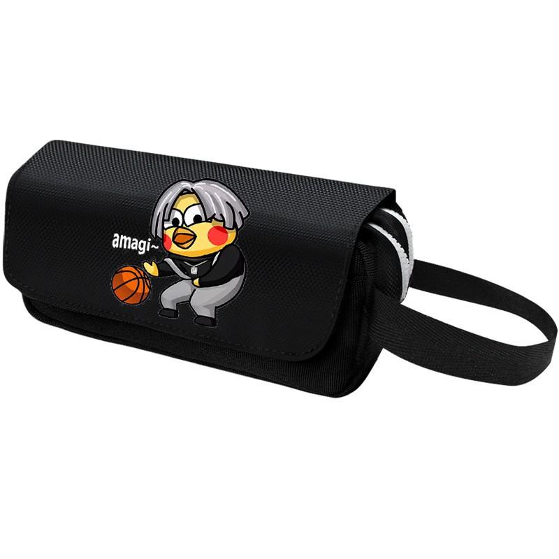 Funny Anime Pencil Case Large Capacity Zipper Stationery Pouch Students