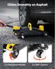 VEVOR Low Profile Floor Jack, 2 Ton Capacity, Steel Racing Floor Jack with Stands, Single Piston Quick Lift Pump