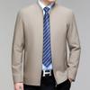 Men’s Stand-up Collar Jacket - 2024 Spring Business Casual for Middle-aged Dads