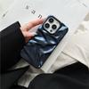 Luxury Matte Silver Water Ripple Case For 17 Air 16 15 14 Plus 13 12 Pro Max 11 Creative Frosted Wrinkle Shockproof Cover