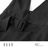 ELLE Французское мини-платье с V-образным вырезом и лямкой на шее, А-силуэта