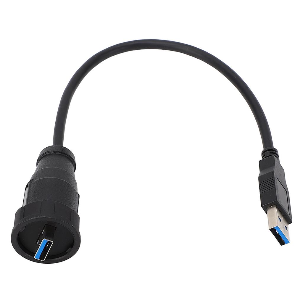 Водонепроницаемый разъем USB3.0 длиной 0,3 метра, прямой штекер USB-штекер с креплением на панель