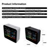 9 In 1 BT Air Quality Monitor CO2 Meter Carbon Dioxide Detector Time/Date CO2 TVOC HCHO PM2.5 PM1.0