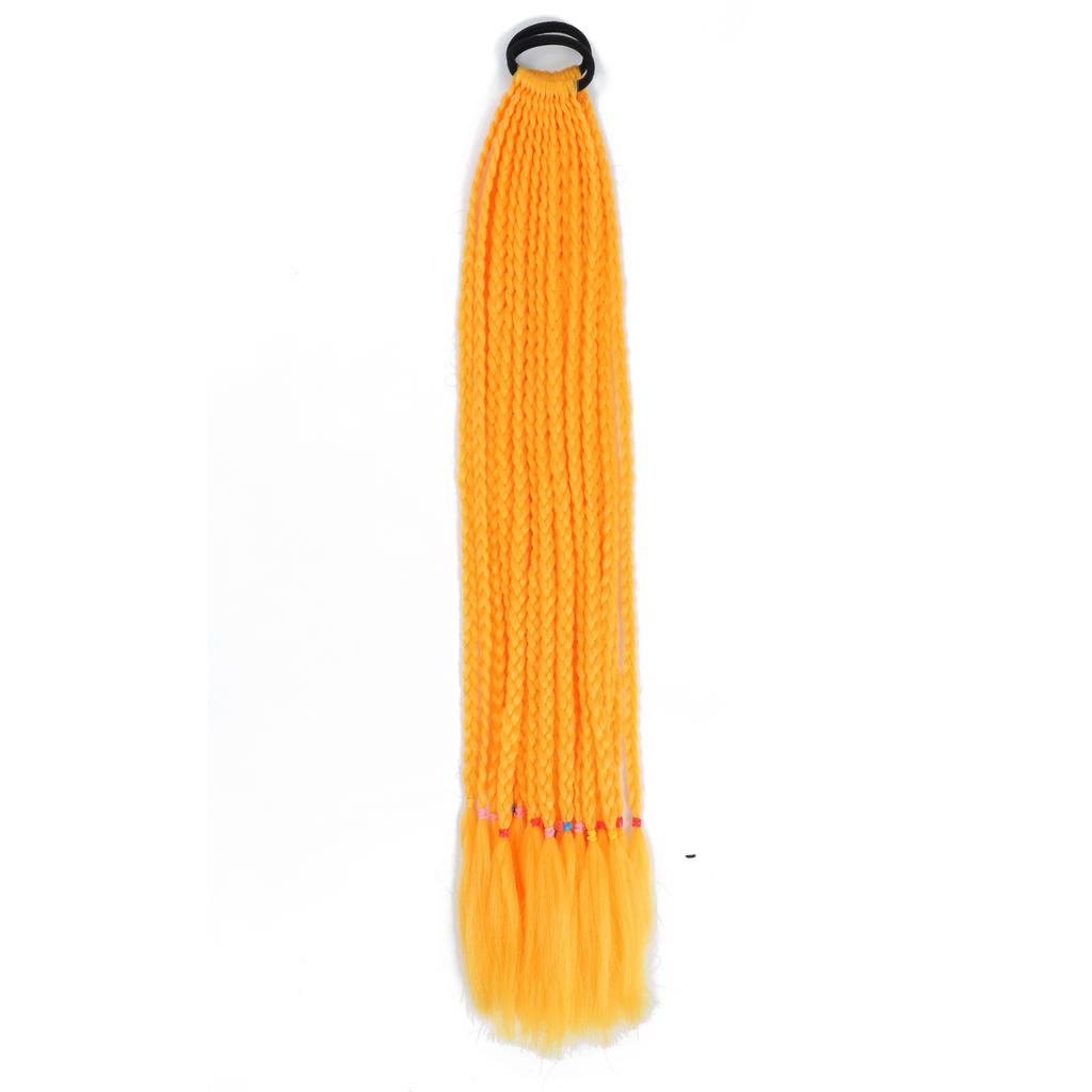 Синтетические цветные косички для наращивания волос резинки радужные косички парики аксессуары для женщин девочек вечеринка косплей праздничный наряд