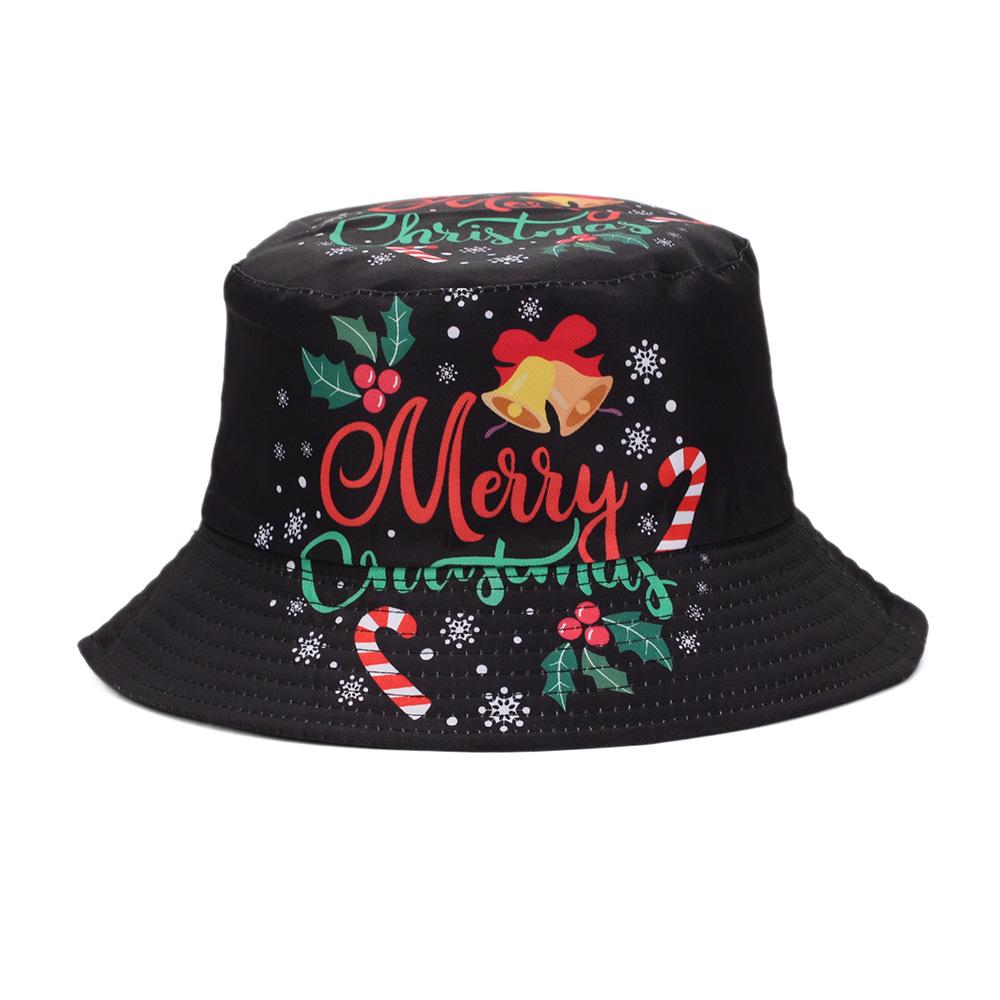 Персонализированная Рождественская печать Уличная панама-рыбак - Дизайн Санта-Клауса для мужчин и женщин