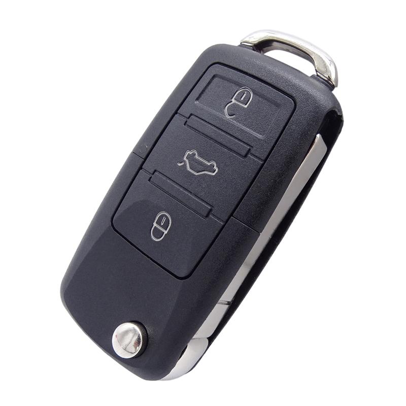 3-кнопочный откидной складной корпус дистанционного ключа для VW Volkswagen Golf Polo T5 Passat Skoda Beetle, чехол для автомобильного ключа