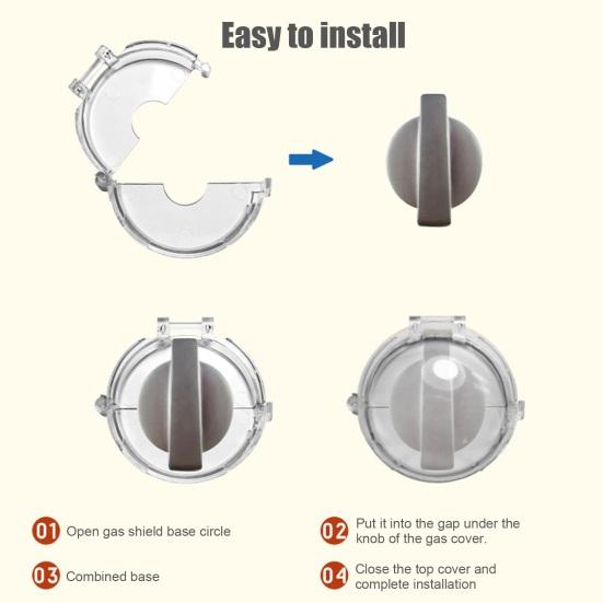 1/2/4/6 шт. прозрачная крышка ручки газовой плиты пылезащитная детская кухонная микроволновая печь переключатель ручка фиксатор защита для безопасности детей духовка