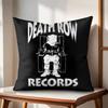 Подушка с принтом DDeath Row Records Натуральный лен Органическая ткань Двусторонняя печать Наволочки для диванных подушек Декор для дома