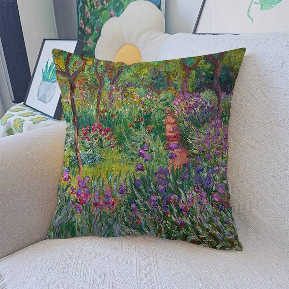Lmpressionism Artist Cushion Cover Polyester Sofa Cushions Decorative Throw Pillows Home Decoration Pillowcover