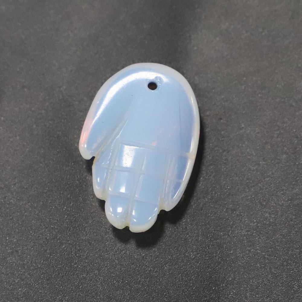 27x19x6mm Natural Stone Small Hand Pendant Semi Precious Stone Lapis Lazuli Amethyst Carved Jewelry Finding Charm