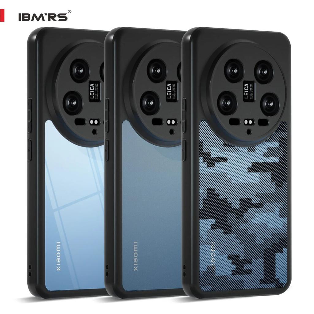 (В комплекте ремешок на запястье)Чехол ibmrs для Xiaomi 14 Ultra Anti-Fingerprint Camo, матовый прозрачный защитный чехол для телефона