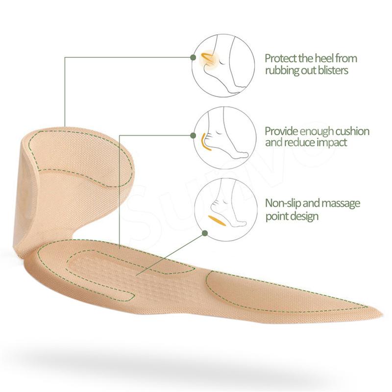 Подпяточники для женщин, стельки для обуви на высоком каблуке, регулируемый размер, самоклеящиеся наклейки, ручки для подкладки, защитные вставки для ног