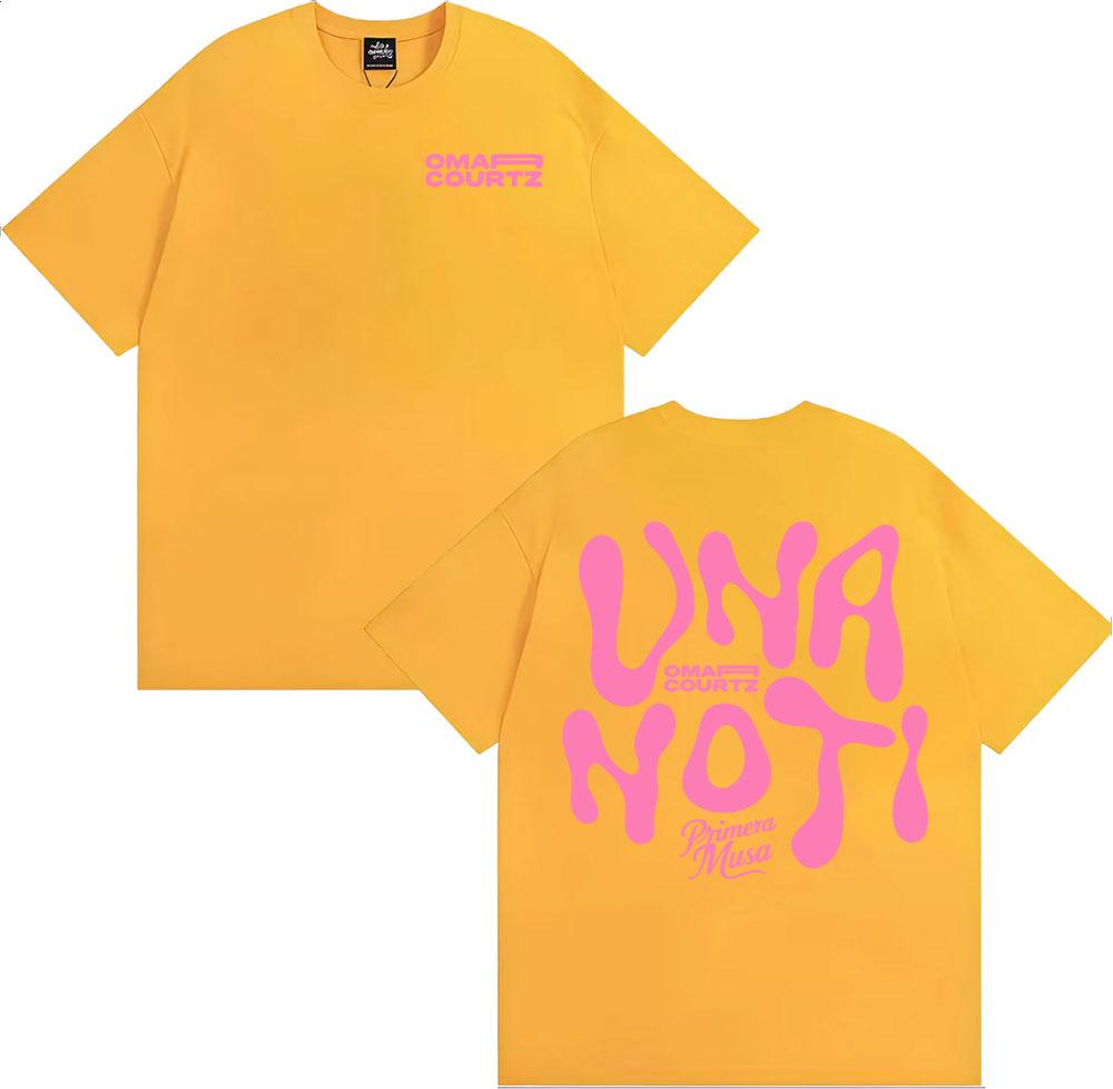 2025 Summer Omar Courtz Primera Musa Album Print T Shirts Men Women Clothing Aesthetic Vintage Tops ONeck Oversized T Shirt Y2k